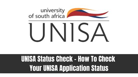 unisa login status check